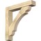 Ekena Millwork Olympic Block Rough Sawn Bracket w/ Offset Brace, Douglas Fir, 6"W x 32"D x 32"H BKT0604X32X32OLY05RDF - alternate 1